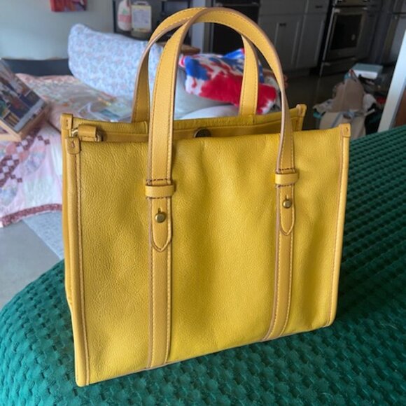 Fossil Kingston Satchel in Mustard Yellow - Picture 1 of 10